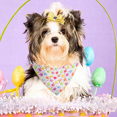 4Pcs 4 Styles Triangle Polyester Pet Handkerchi AJEW-CP0006-08A-03-1