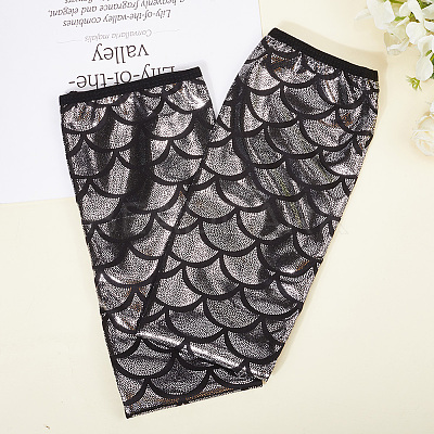 Polyester Fish Scale Gloves AJEW-WH20006-222C-1