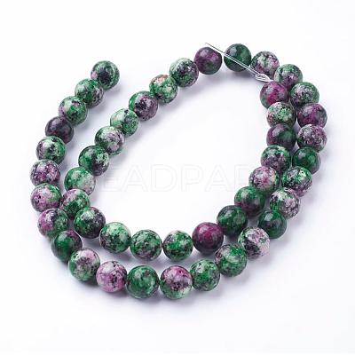 Natural Gemstone Beads Strands X-G-G086-8mm-1-1