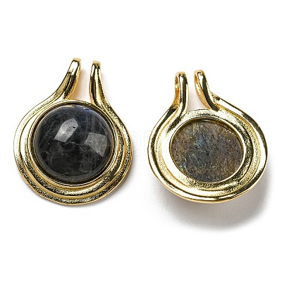 Natural Labradorite Pendants G-M405-06G-1