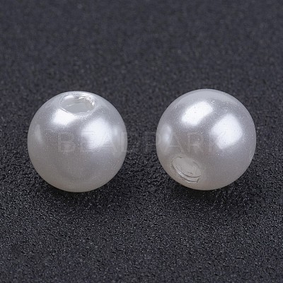 Imitated Pearl Acrylic Beads PACR-8D-1-1