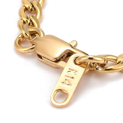 304 Stainless Steel Curb Chains Bracelets BJEW-JB06272-02-1