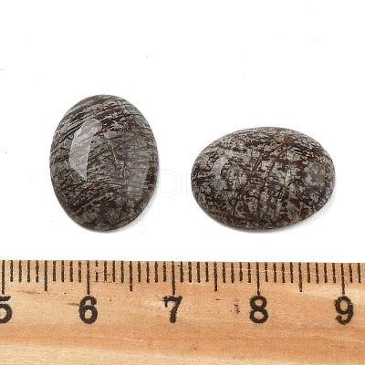 Natural Red Snowflake Obsidian Cabochons G-C115-01A-46-1