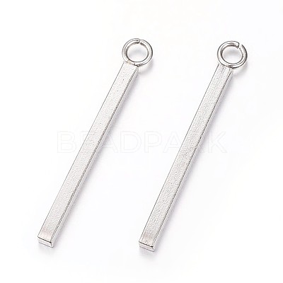 Tarnish Resistant 304 Stainless Steel Pendants STAS-P186-05P-43mm-1