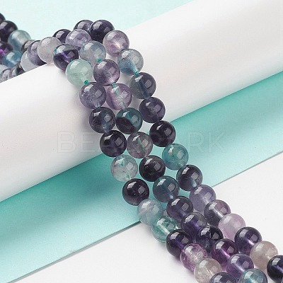 Natural Fluorite Beads Strands G-B038-C02-1