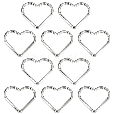 10Pcs Sterling Silver Linking Rings STER-BC0003-30-1