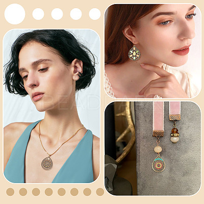 15Pcs 3 Styles Alloy Enamel Pendants ENAM-TA0003-69-1