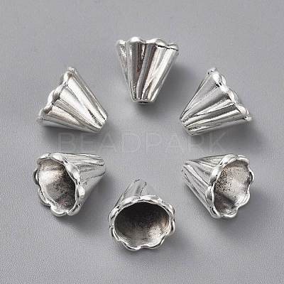 Tibetan Style Bead Cone TIBEB-EA10181YKG-AS-LF-1