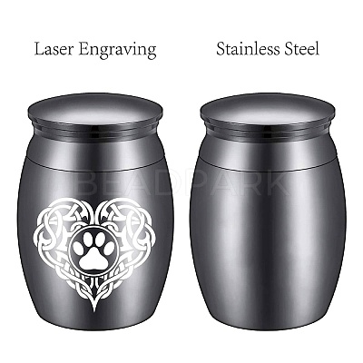Stainless Steel Cremation Urn AJEW-CN0001-89B-1