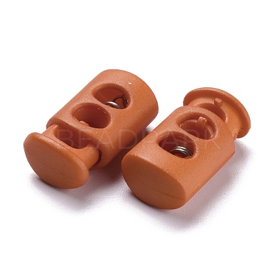 Plastic Spring Cord Lock Stopper Cylinder FIND-I013-A08-1