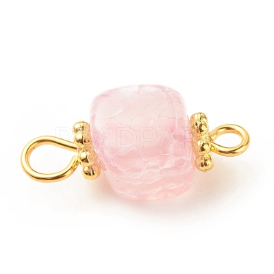 Natural Agate Connector Charms PALLOY-JF01587-01-1