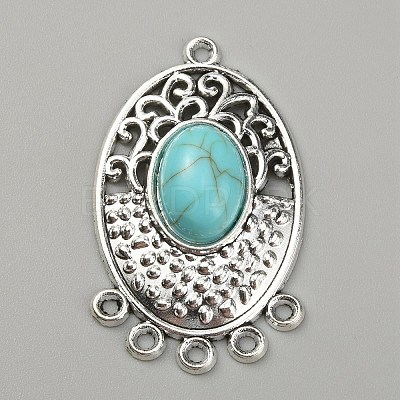 Synthetic Turquoise Chandelier Component Links FIND-TAC0011-49B-AS-1