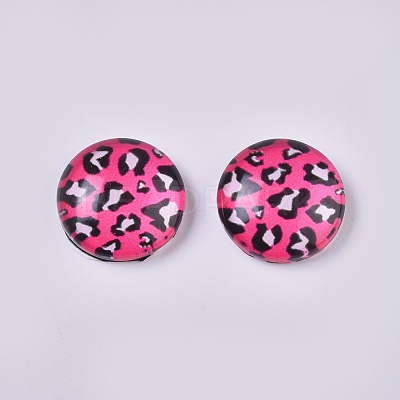 Glass Cabochons GLAA-WH0015-09G-1