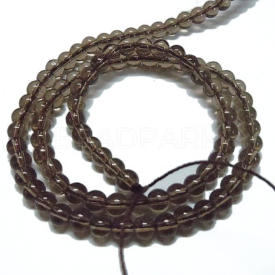 Synthetic Smoky Quartz Beads Strands G-C076-10mm-4A-1