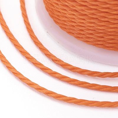 Round Waxed Polyester Cord YC-G006-01-1.0mm-07-1