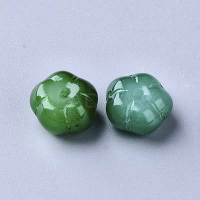 Imitation Jade Glass Beads GLAA-S190-002A-M-1
