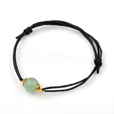 Gemstone Adjustable Link Bracelets BJEW-JB01554-02-1