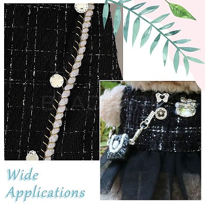 40Pcs 10 Styles 1-Hole Alloy Shank Buttons BUTT-CJ0001-07-1