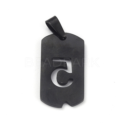 Ion Plating(IP) 304 Stainless Steel Pendants STAS-O127-E05-1