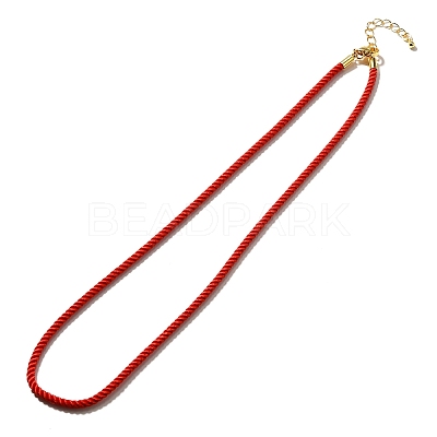 Nylon Milan Cord Necklace Making MAK-M028-01G-06-1