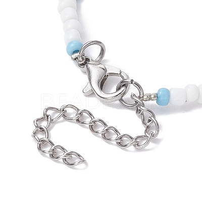 Tibetan Style Zinc Alloy Tortoise Charm Bracelet BJEW-JB09748-1