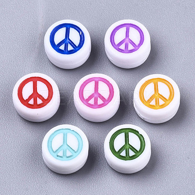 Opaque Acrylic Beads MACR-N008-35-1