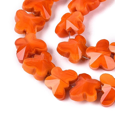 Opaque Glass Beads Strands GLAA-Q118-01B-C03-1