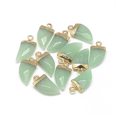 Natural White Jade Pointed Pendants G-Q966-06-1