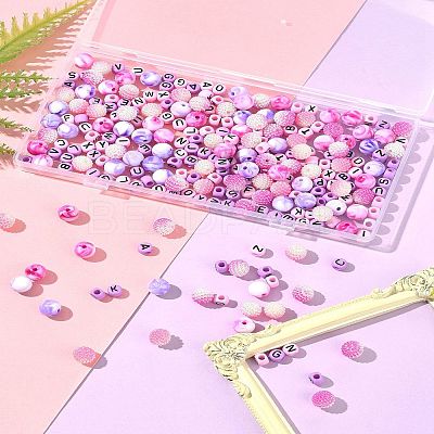 244Pcs Imitation Acrylic Beads Kits OACR-FS0004-07B-1