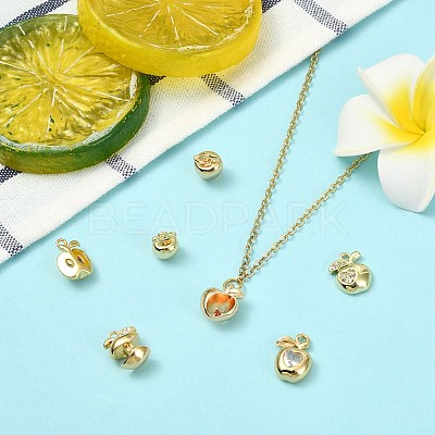 7Pcs 7 Styles Brass Pendants KK-CJ0005-85-1