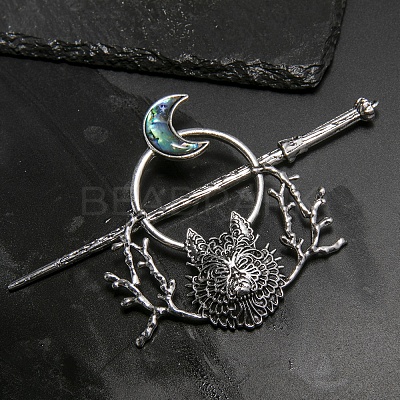 Tibetan Style Alloy Hair Sticks PW-WGEA195-02-1
