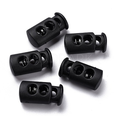 Plastic Spring Cord Lock Stopper Cylinder FIND-I013-A12-1