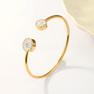 201 Stainless Steel Cuff Bangles LS-JP1747-1