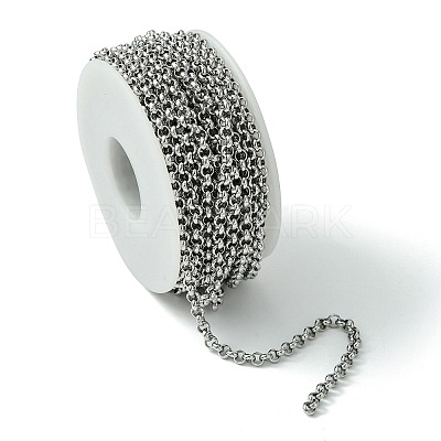 Tarnish Resistant 304 Stainless Steel Rolo Chains STAS-M032-42P-3.8mm-1