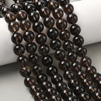 Natural Smoky Quartz Beads Strands G-C265-A01-10mm-02-1