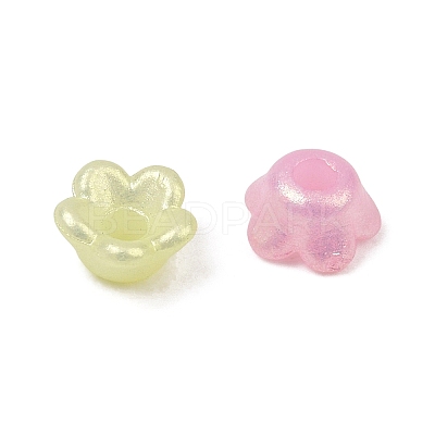 Opaque Acrylic Beads AC-CBAE09B-15-1