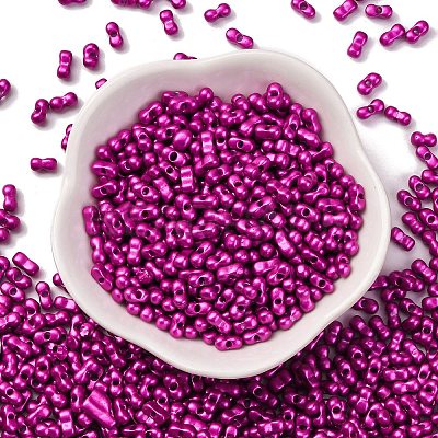 Baking Paint Glass Seed Beads SEED-L011-12A-07-1