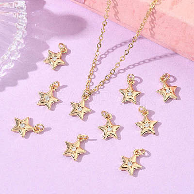 SHEGRACE Brass Clear Cubic Zirconia Pendants XGRQ3K091-526G-1