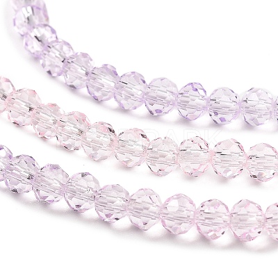 Transparent Painted Glass Beads Strands DGLA-A034-T3mm-A05-1