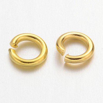 Golden Color Brass Open Jump Rings X-JRC5MM-G-1