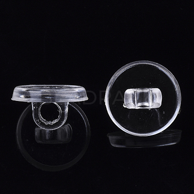 Transparent AS Plastic Charm Base Settings X-FIND-T064-011-1