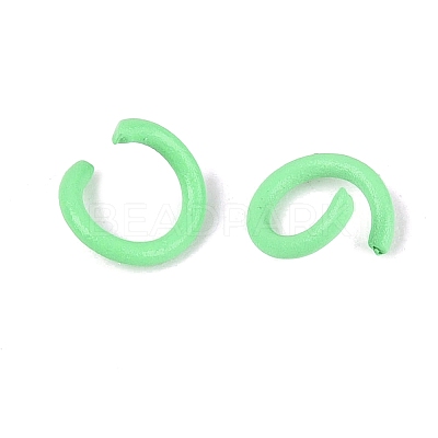 Spray Painted Iron Open Jump Rings IFIN-T017-04C-07-1