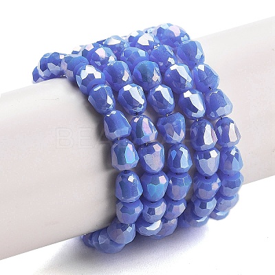 Electroplate Glass Beads Strands EGLA-D030-P4mm-B05-1