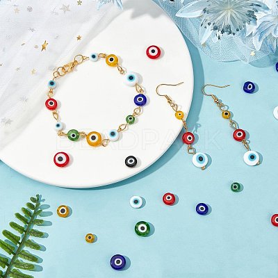 DIY Evil Eye Pendants Making Kits DIY-NB0004-69-1