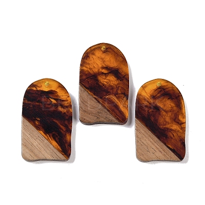 Resin & Wood Pendants WOOD-F015-13B-1