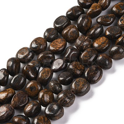 Natural Bronzite Beads Strands G-G146-A18-01-1