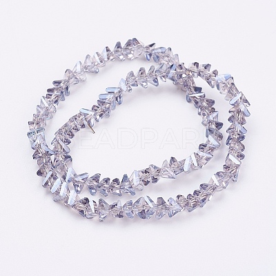 Electroplate Glass Beads Strands EGLA-J145-6mm-PL03-1