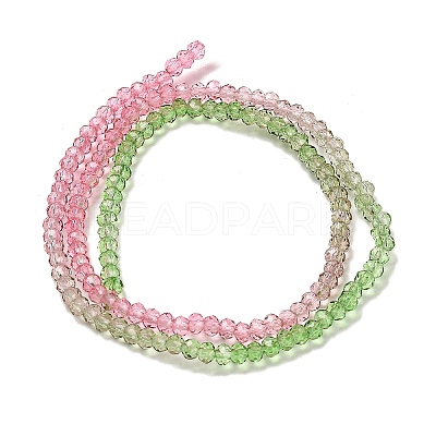 Transparent Painted Glass Beads Strands LS-DGLA-A034-T2mm-A18-1