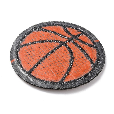Sports Ball Theme Computerized Towel Fabric Embroidery Iron on Cloth Patches PATC-WH0007-23D-1