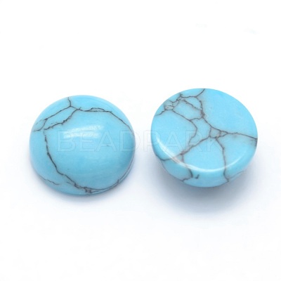 Synthetic Turquoise Cabochons X-G-P393-R13-10MM-1